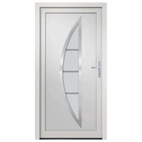Voordeur 98x190 cm PVC wit 3