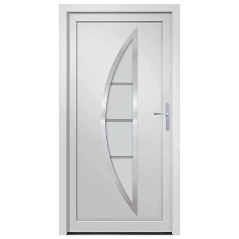 Voordeur 98x200 cm PVC wit 3