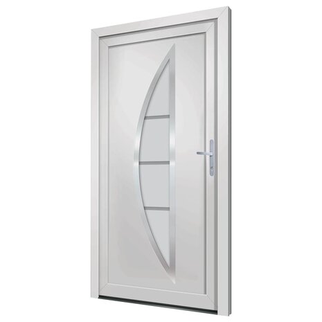 Voordeur 98x200 cm PVC wit 4