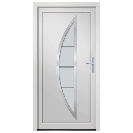 Voordeur 98x208 cm PVC wit 3