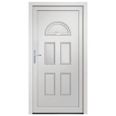 Voordeur 88x190 cm PVC wit 3