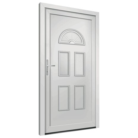 Voordeur 88x190 cm PVC wit 4