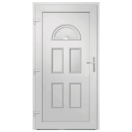 Voordeur 88x190 cm PVC wit 5