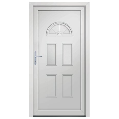 Voordeur 98x208 cm PVC wit 3