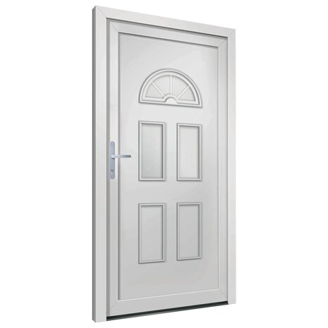 Voordeur 98x208 cm PVC wit 4