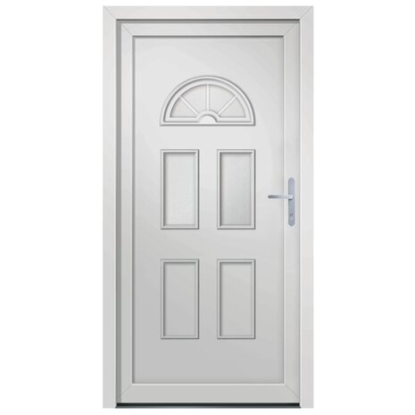 Voordeur 88x208 cm PVC wit 3
