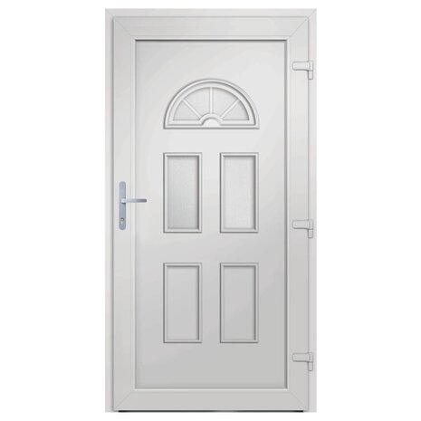 Voordeur 88x208 cm PVC wit 5