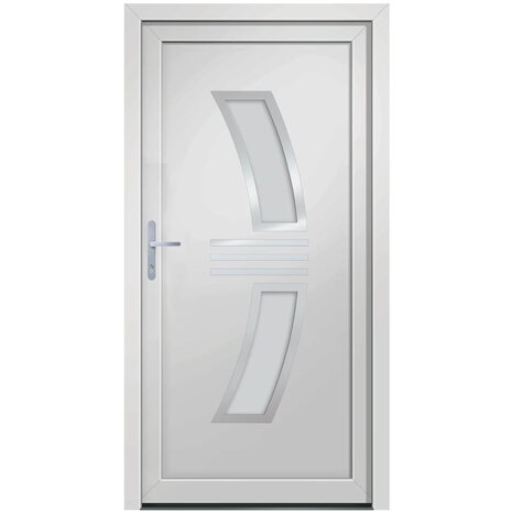 Voordeur 98x200 cm PVC wit 3