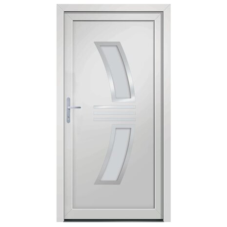 Voordeur 108x208 cm PVC wit 3