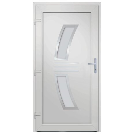 Voordeur 108x208 cm PVC wit 5