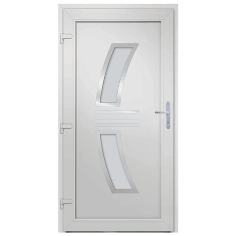 Voordeur 98x200 cm PVC antracietkleurig 4