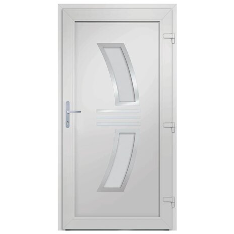 Voordeur 88x200 cm PVC antracietkleurig 4