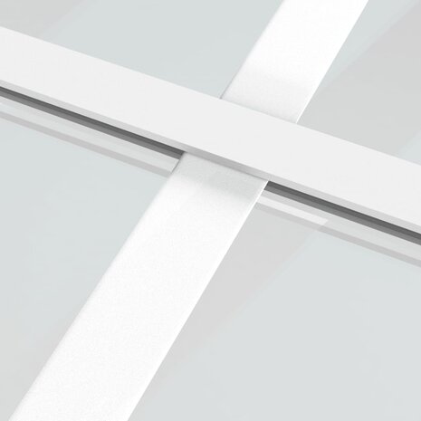 Schuifdeur 76x205 cm ESG-glas en aluminium wit 5
