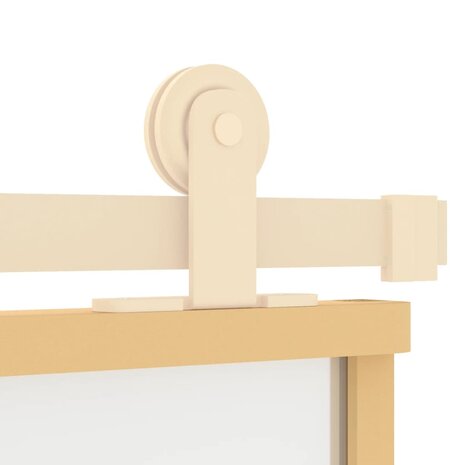 Schuifdeur 102,5x205 cm mat ESG-glas en aluminium goudkleurig 7