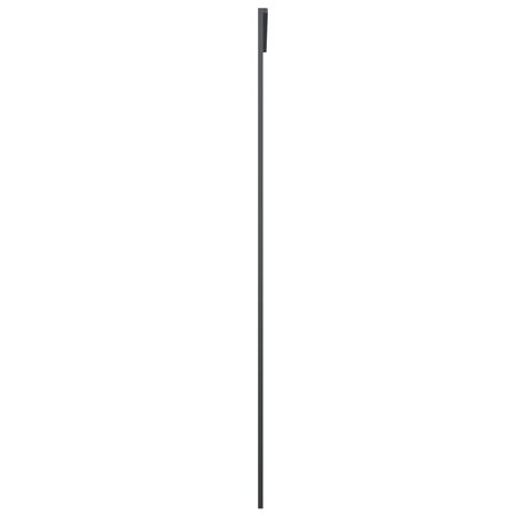 Schuifdeur 90x205 cm aluminium en ESG-glas zwart 4
