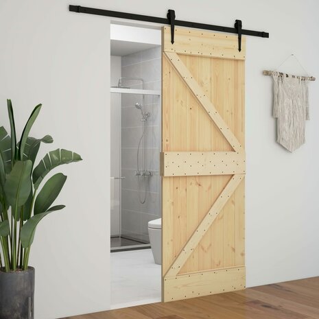 Deur 80x210 cm massief grenenhout 8