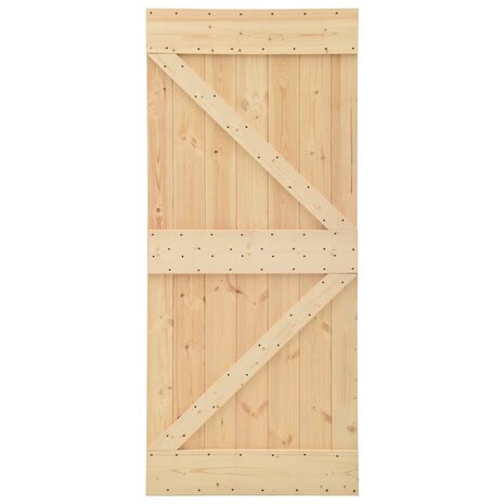 Deur 90x210 cm massief grenenhout 2