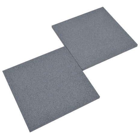 Valtegels 18 st 50x50x3 cm rubber grijs 4