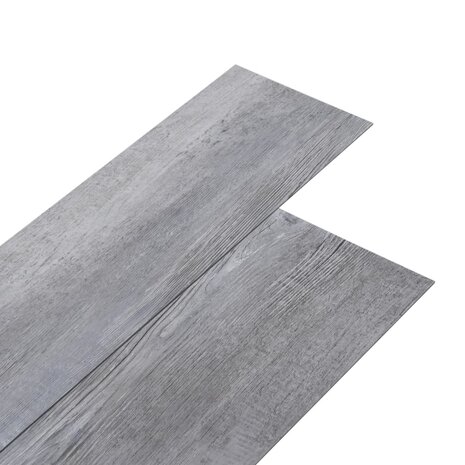 Vloerplanken zelfklevend 5,02 m² 2 mm PVC mat houtgrijs 2
