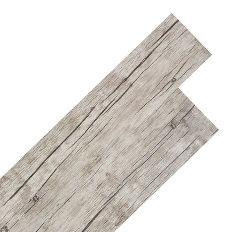 Vloerplanken zelfklevend 5,02 m² 2 mm PVC washed eiken  1