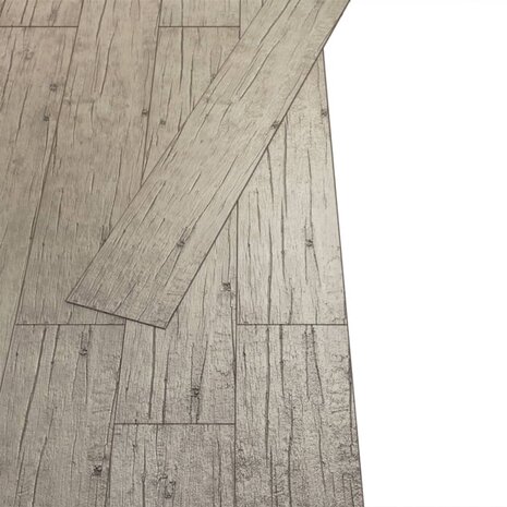 Vloerplanken zelfklevend 5,02 m² 2 mm PVC washed eiken  3
