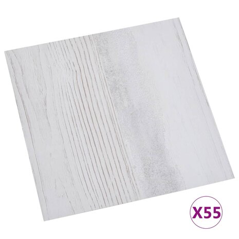 Vloerplanken zelfklevend 55 st 5,11 m² PVC lichtgrijs 2