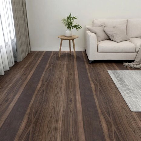 Vloerplanken 20 st zelfklevend 1,86 m² PVC donkerbruin 1