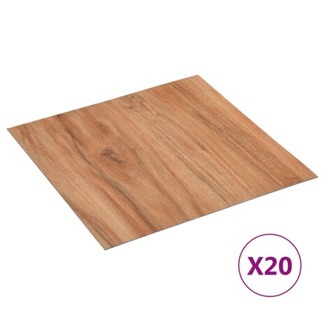 Vloerplanken 20 st zelfklevend 1,86 m² PVC naturel 1