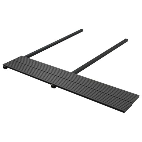 Terrasplanken met accessoires 10 m² 2,2 m massief HKC zwart 4