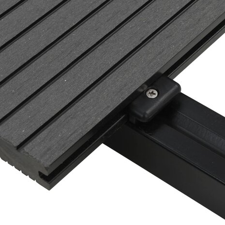 Terrasplanken met accessoires 10 m² 4 m massief HKC grijs 5