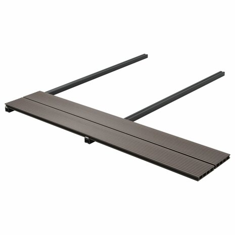Terrasplanken HKC met accessoires 15 m² 4 m donkerbruin  4