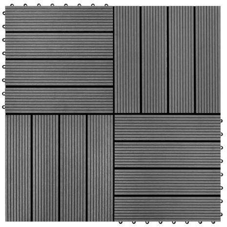 22 st Terrastegels 30x30 cm 2 m² HKC grijs 1