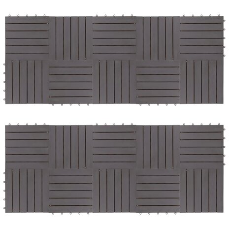 Terrastegels 20 st 30x30 cm massief acaciahout greywash 1