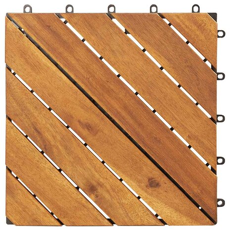 Terrastegels 10 st 30x30 cm massief acaciahout 5
