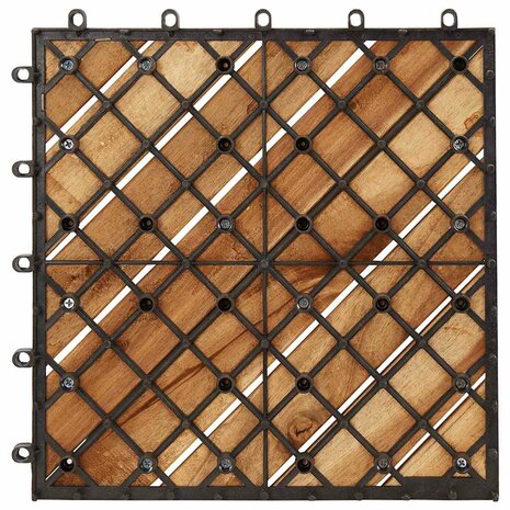Terrastegels 10 st 30x30 cm massief acaciahout 6