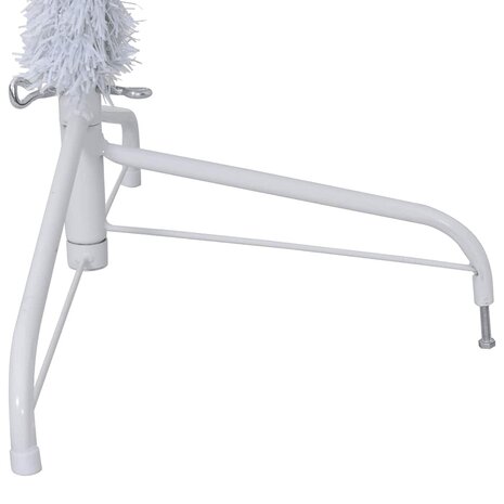 Kunstkerstboom met standaard half 180 cm PVC wit 8