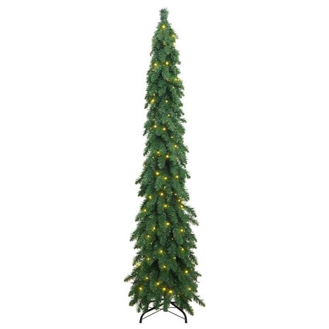 Kunstkerstboom met verlichting 130 LED&apos;s 210 cm 3