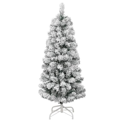 Kunstkerstboom met scharnieren en sneeuw 120 cm 2