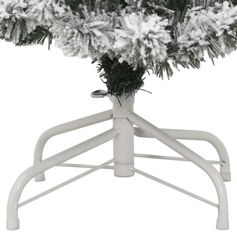 Kunstkerstboom met scharnieren en sneeuw 120 cm 6