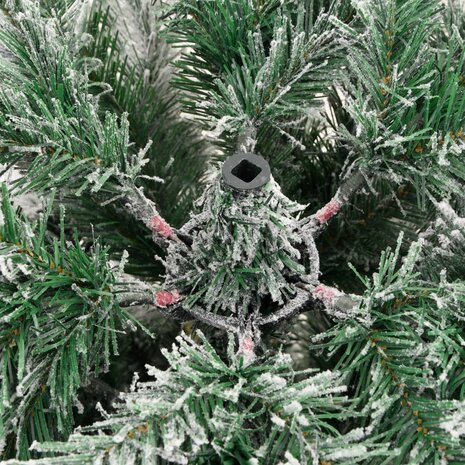 Kunstkerstboom met scharnieren en sneeuw 120 cm 7