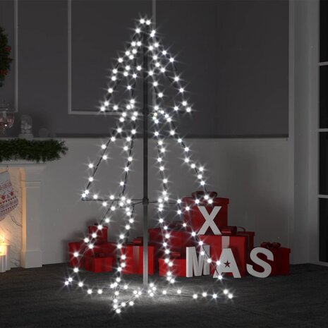 Kegelkerstboom 160 LED&apos;s binnen en buiten 78x120 cm 1
