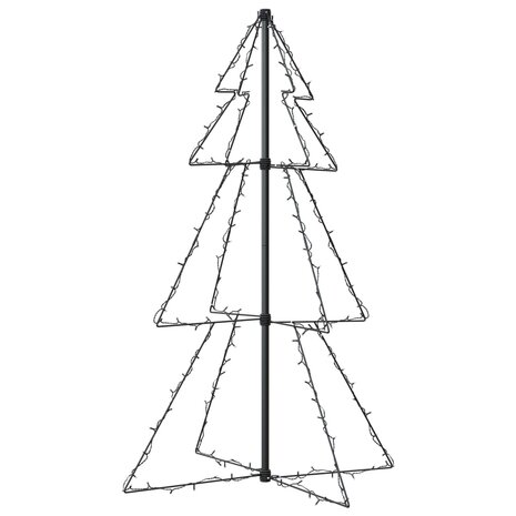 Kegelkerstboom 160 LED&apos;s binnen en buiten 78x120 cm 5
