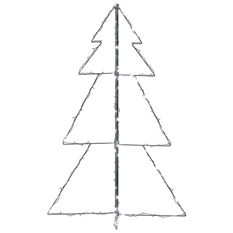 Kegelkerstboom 160 LED&apos;s binnen en buiten 78x120 cm 6
