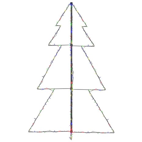 Kegelkerstboom 200 LED&apos;s binnen en buiten 98x150 cm 5