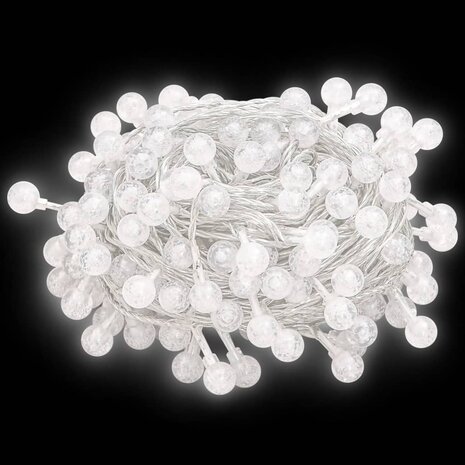 Lichtsnoer met 400 LED&apos;s 8 functies koudwit 40 m 8