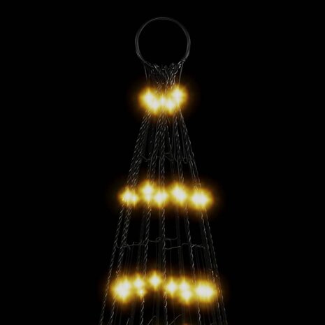 LED-kerstboom aan vlaggenmast 1534 LEDs warm wit 500 cm 6