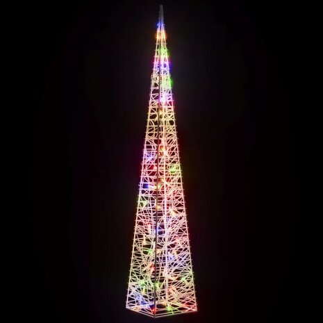 Lichtkegel decoratief LED 120 cm acryl meerkleurig 4