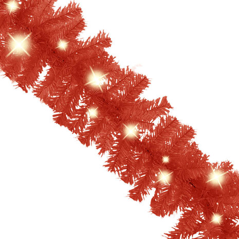 Kerstslinger met LED-lampjes 5 m rood 3