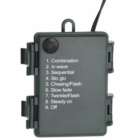 Kerstslinger met LED-lampjes 2,7 m PVC groen 7