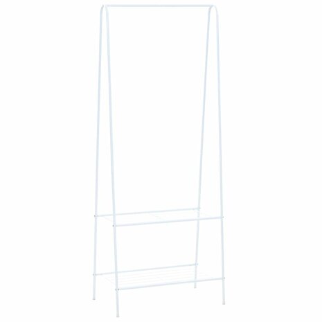 Kledingrek 59x35x150 cm wit 1